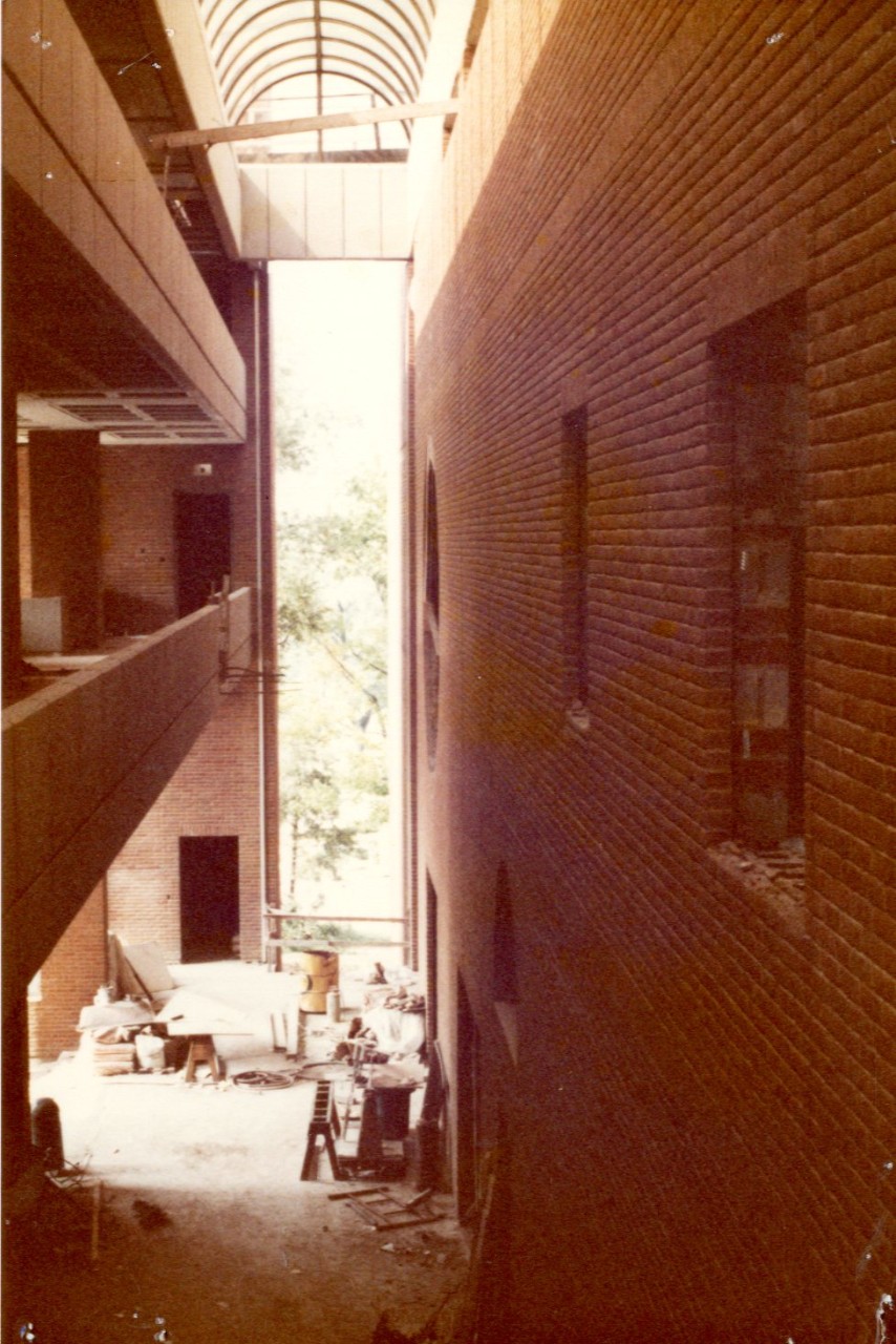 atrium under construction.