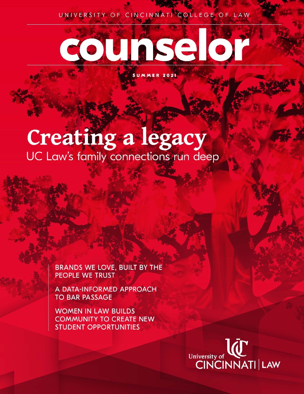 The cover of the print version of Counselor Magazine