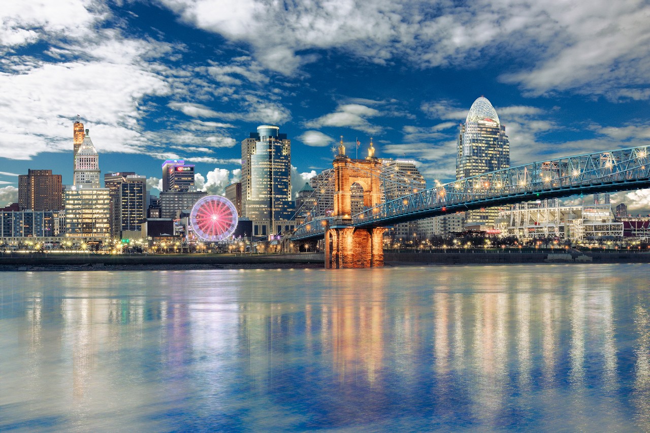 Downtown Cincinnati, Ohio.