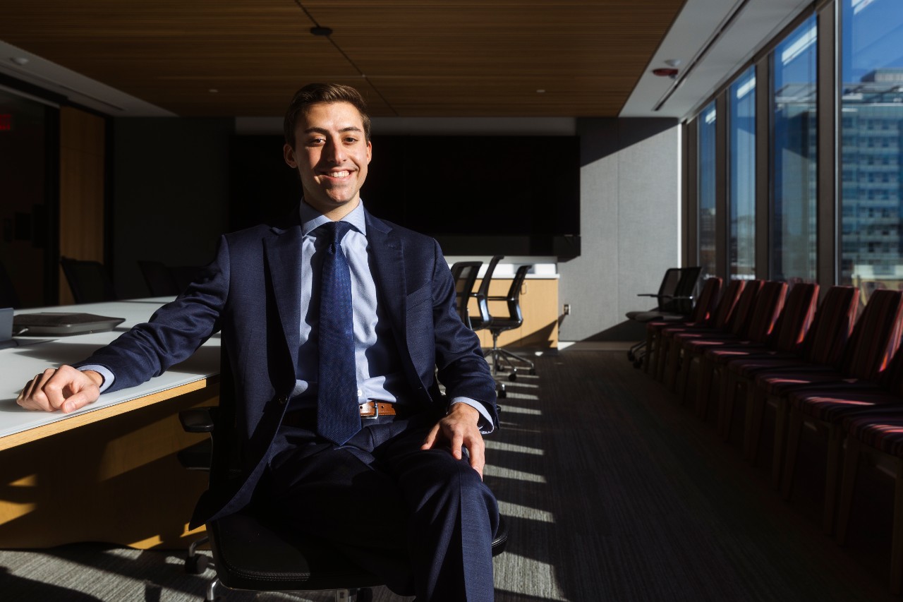 Andrew Geraghty (JD ‘25) at the University of Cincinnati College of Law